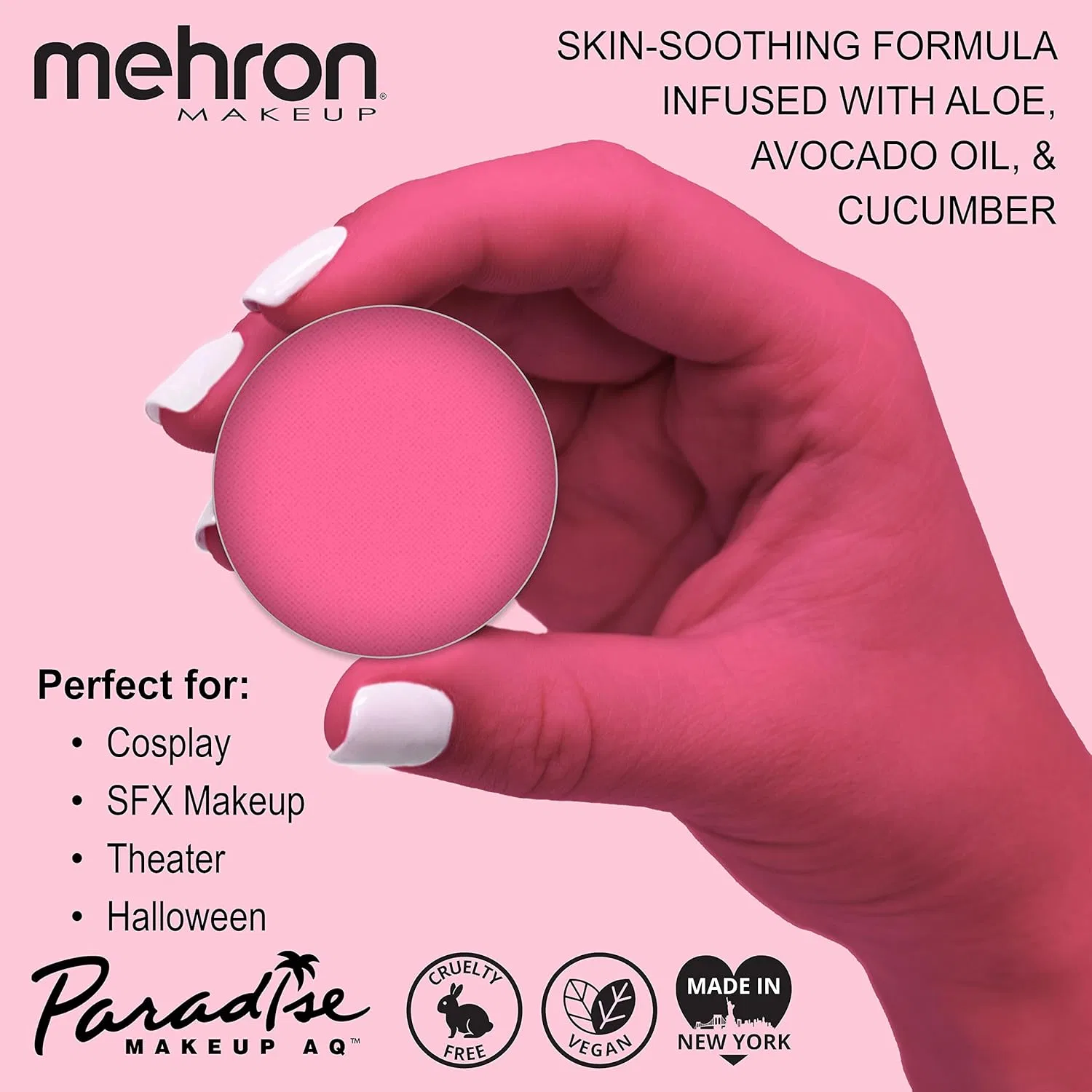 Грим Mehron Paradise Makeup AQ Light Pink, 7 г Mehron, Light-Pink — фото 2