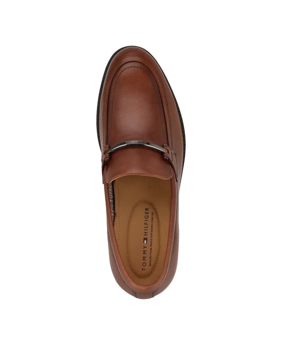 Мужские кожаные лоферы Jezzon Tommy Hilfiger, темно-natural leather — фото 4