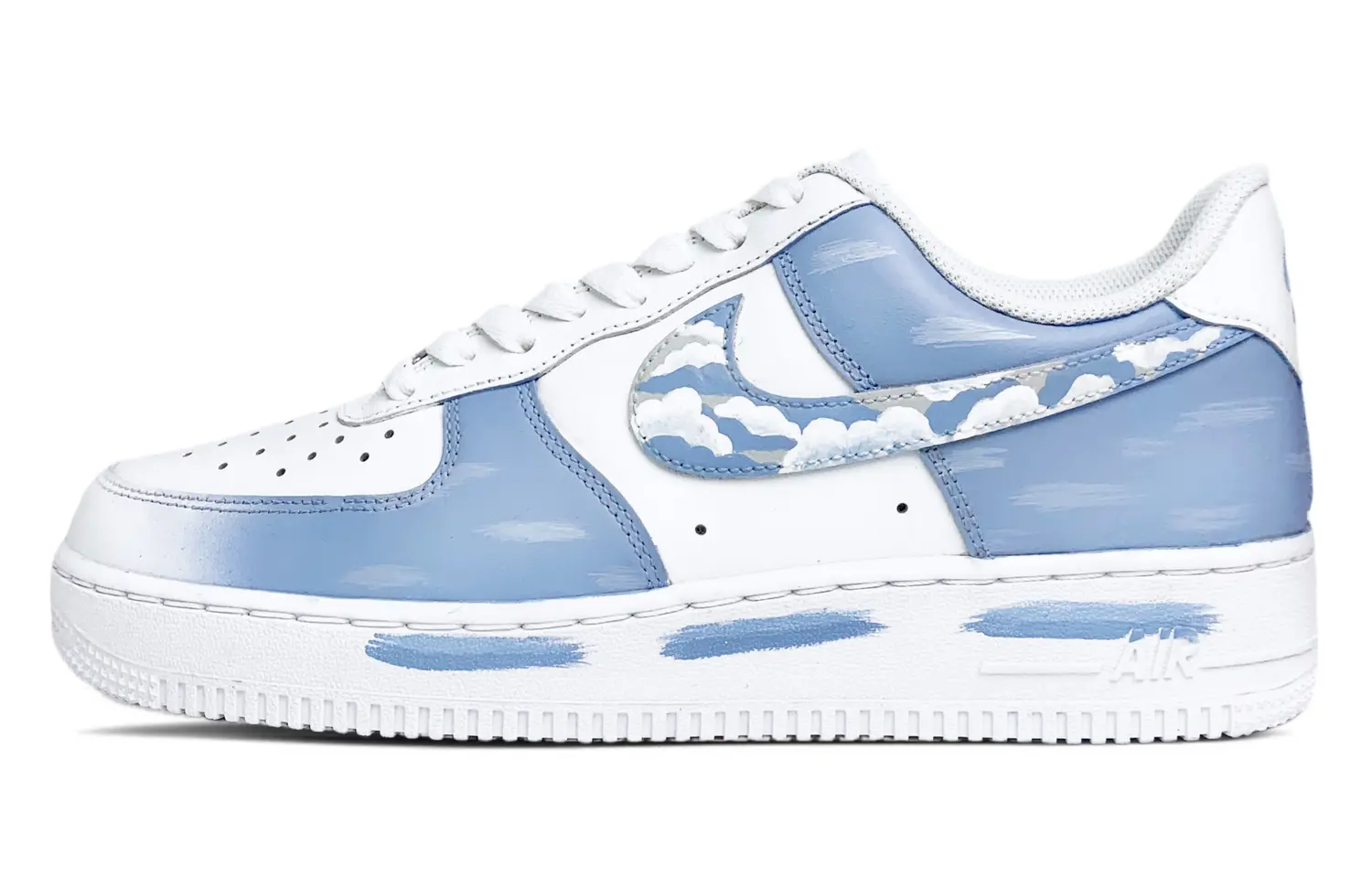 

Кроссовки Nike Air Force 1 Skateboarding Shoes Women's Low-top Blue/white, синий/белый