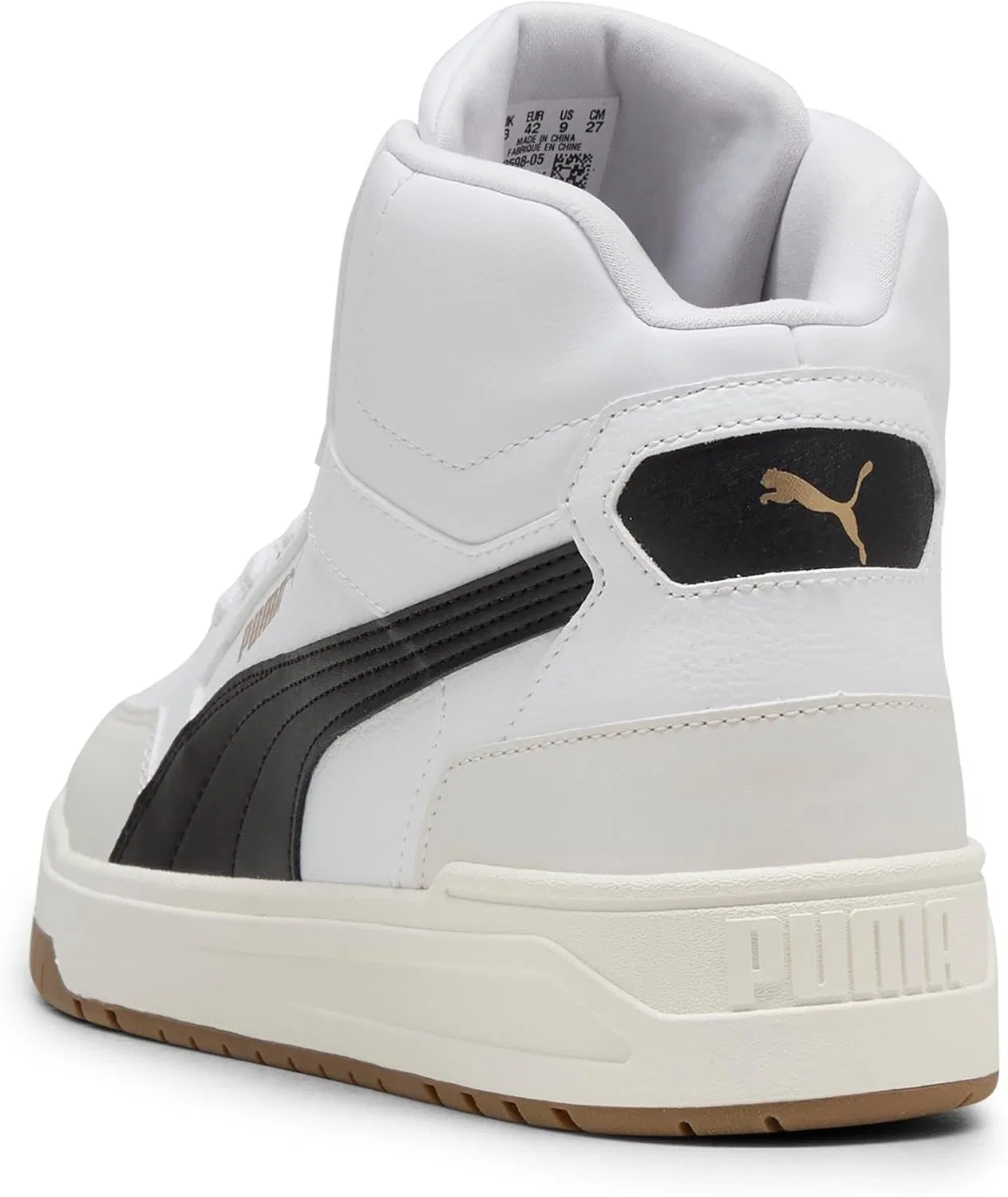 Кроссовки Puma Unisex Shuffle Downtown Mid Trainers, Puma Weiß Puma Und Schwarz Dampfgrau — фото 2