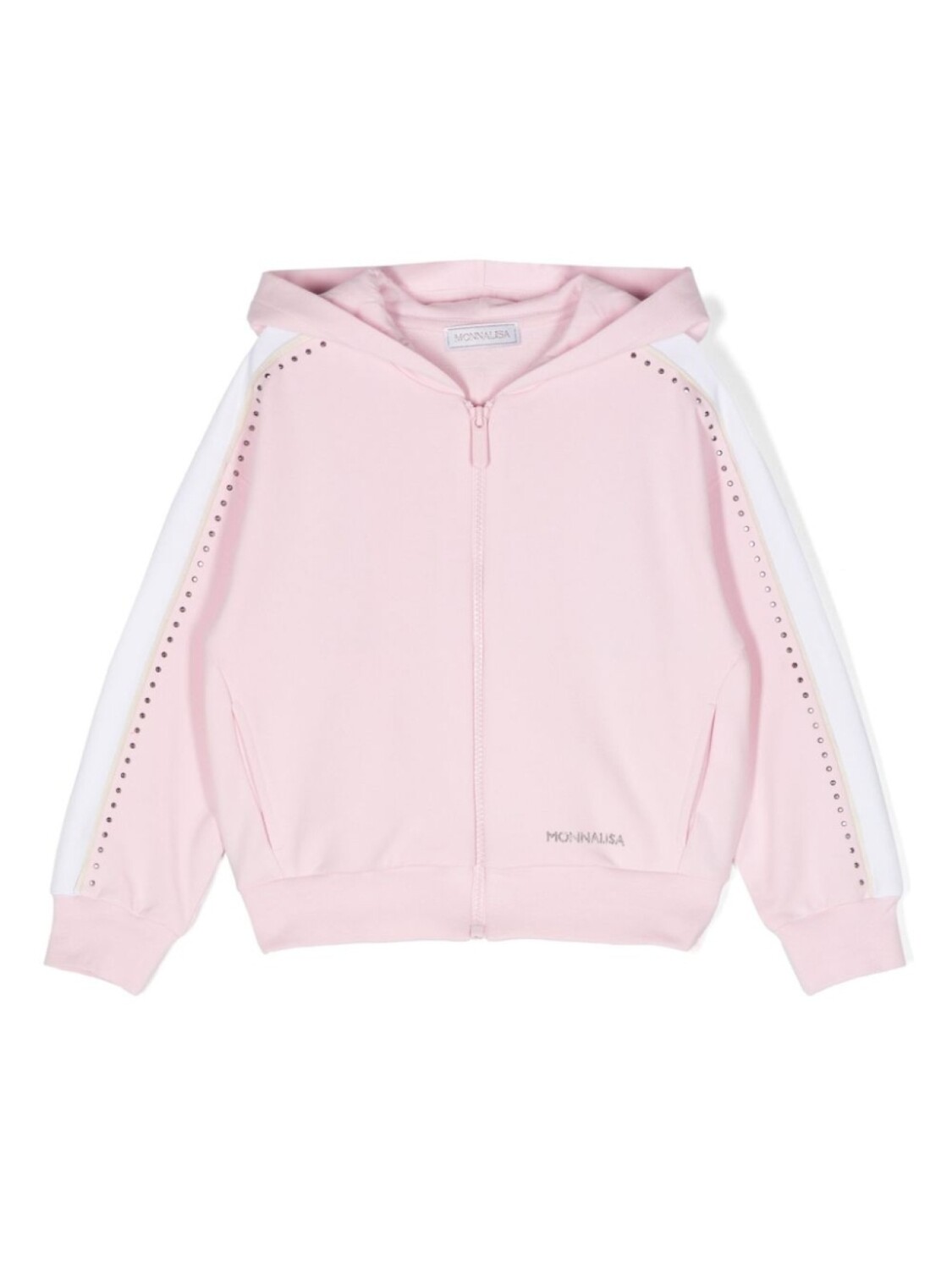 

Monnalisa худи на молнии с принтом Minnie, розовый