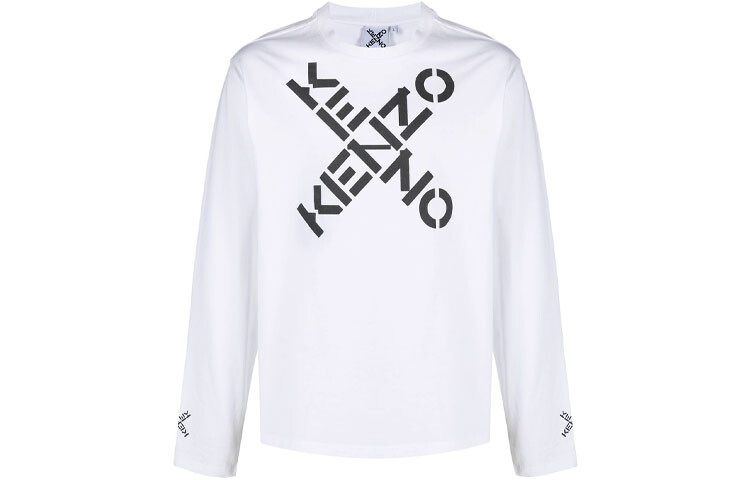 

Футболка с логотипом Letter, мужская, белая Kenzo, белый