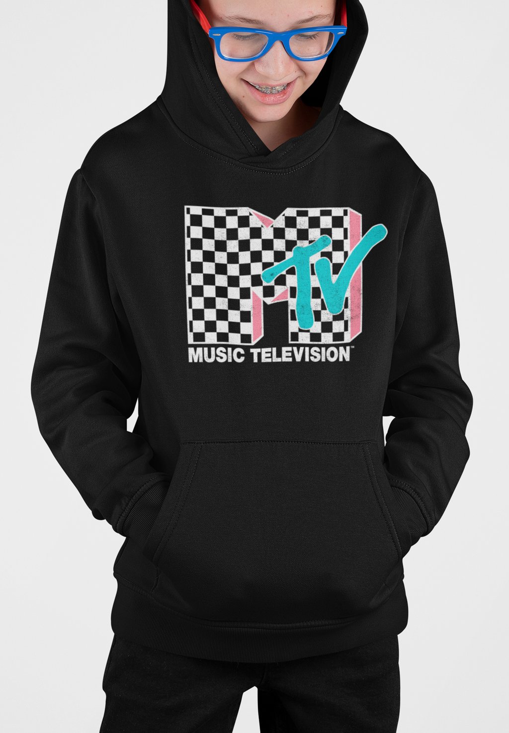 

Толстовка с капюшоном CHECKERED MTV INVERSE Henry Tiger, черный