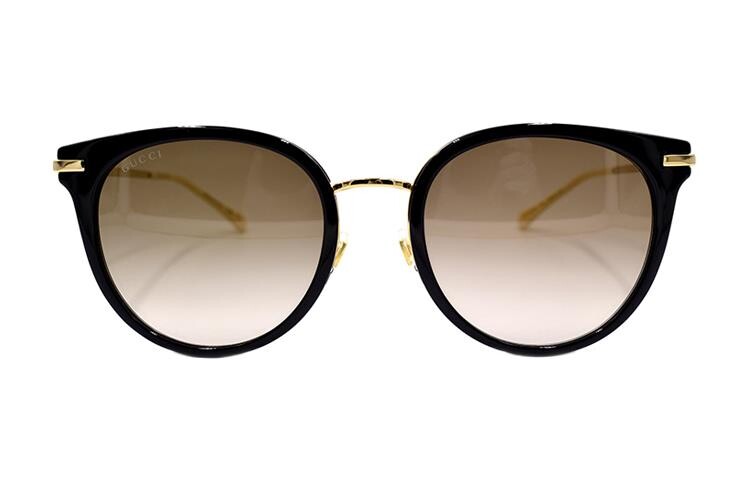 

Очки солнцезащитные женские Gucci, черный / золотой