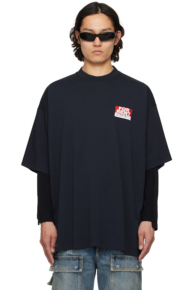 

Футболка оверсайз в аренду Vetements, синий