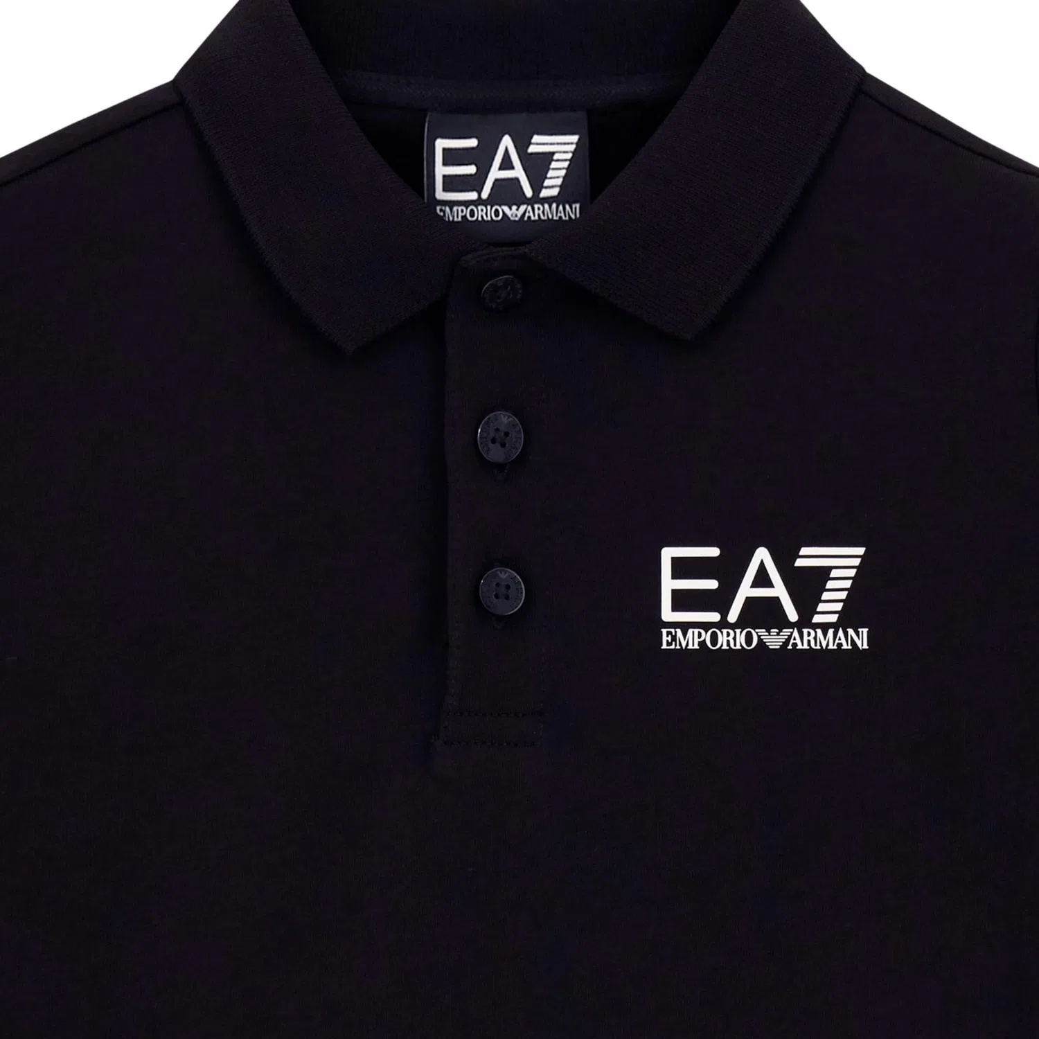 Поло EMPORIO ARMANI EA7 Kids' черное — фото 4