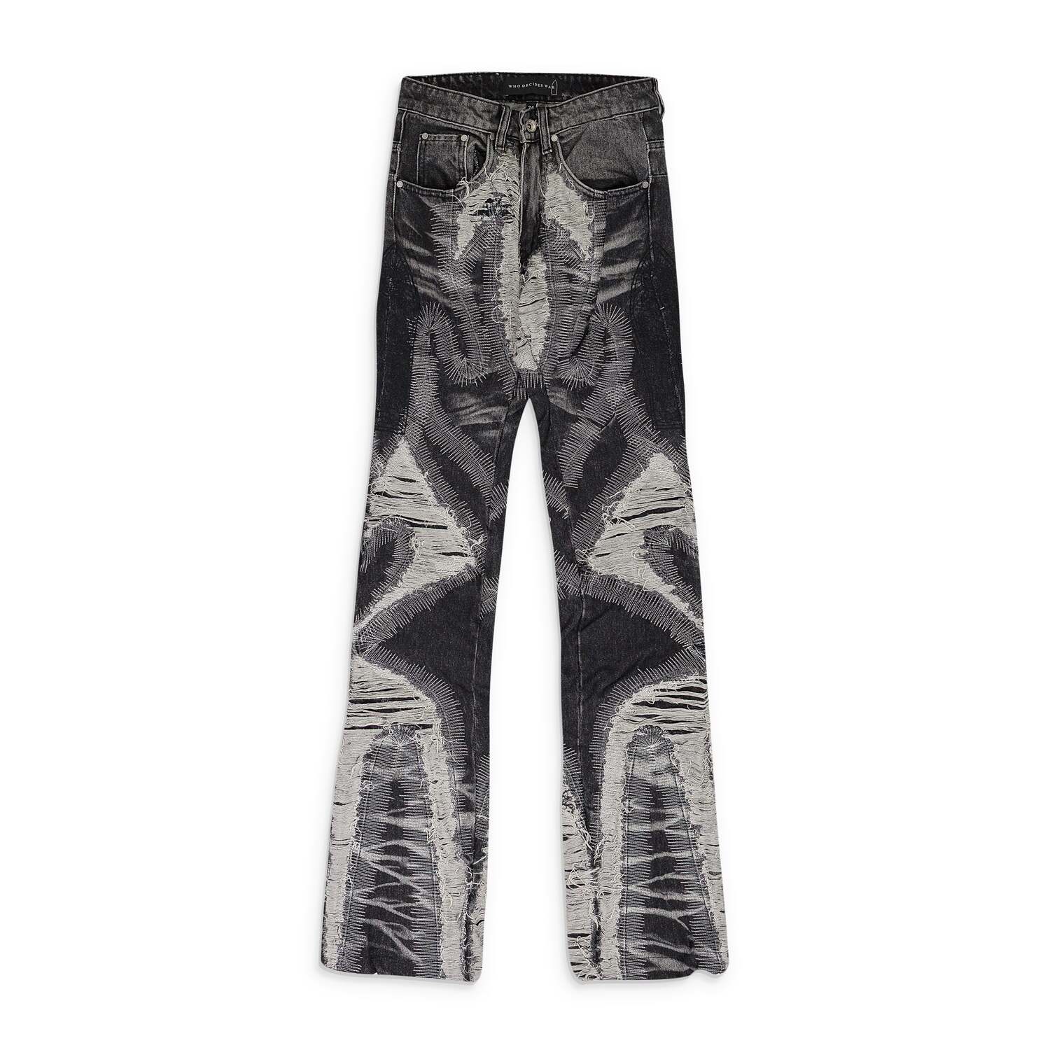 

Черные джинсы Path с широкими штанинами Who Decides War, черный