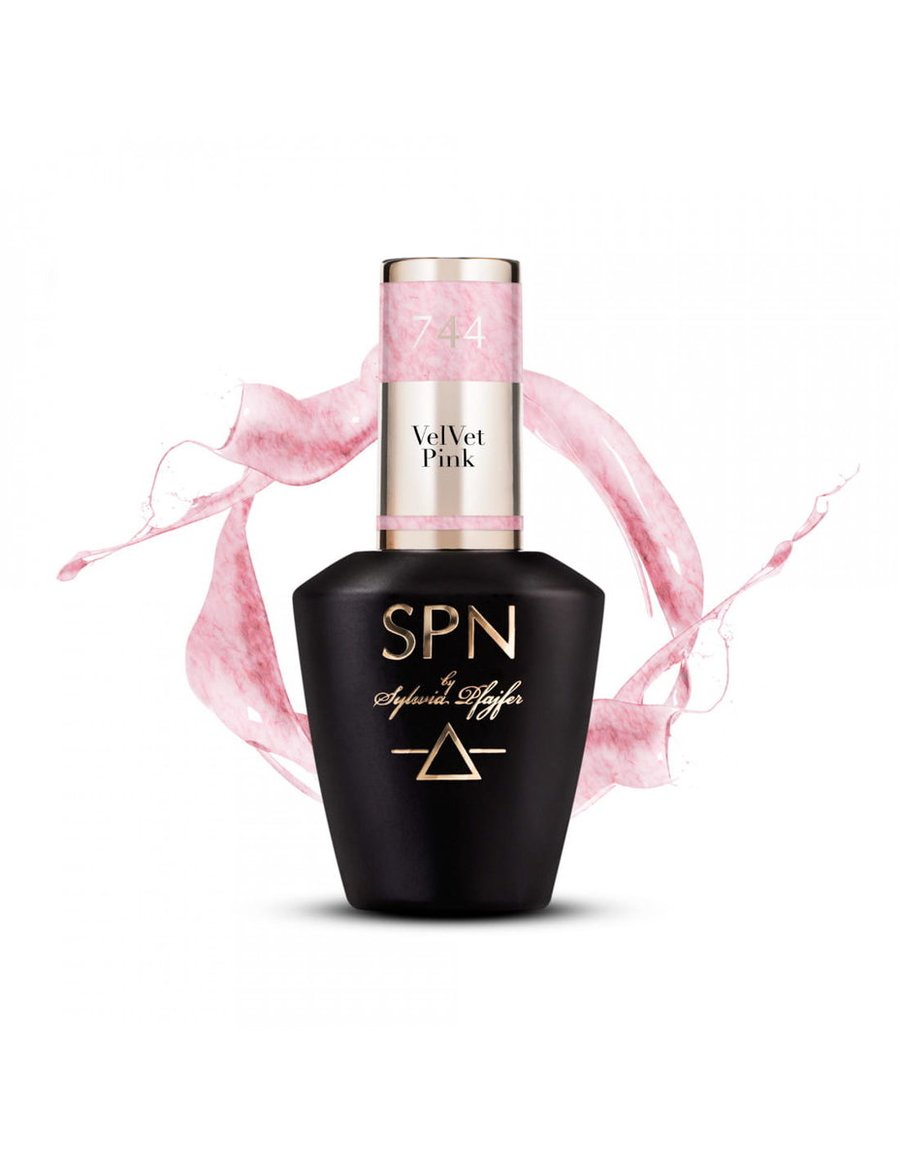 

744 VelVet Pink гибридный лак 8 мл SPN Nails