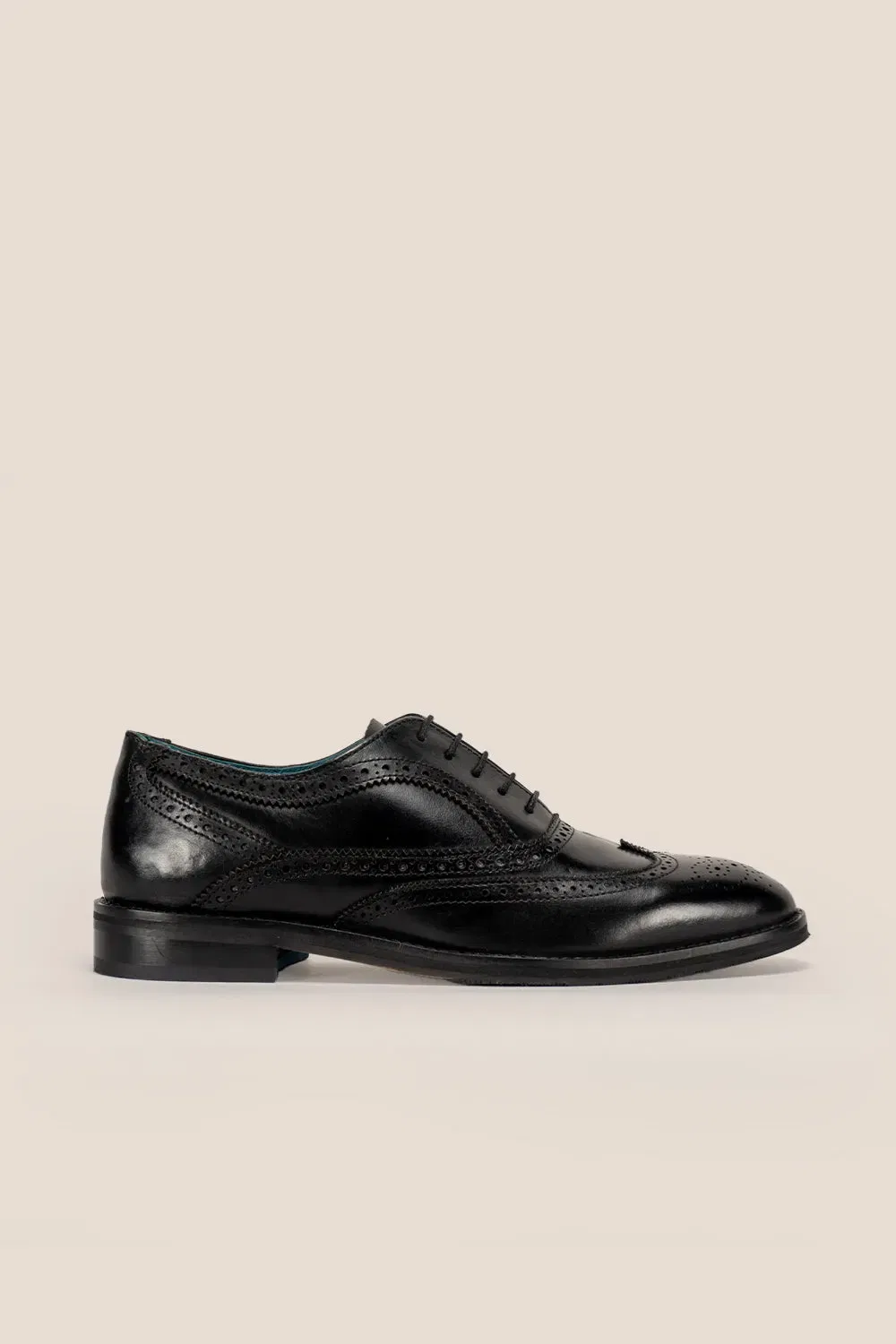 Туфли оксфордские wingtip из кожи Oswin Hyde, черный