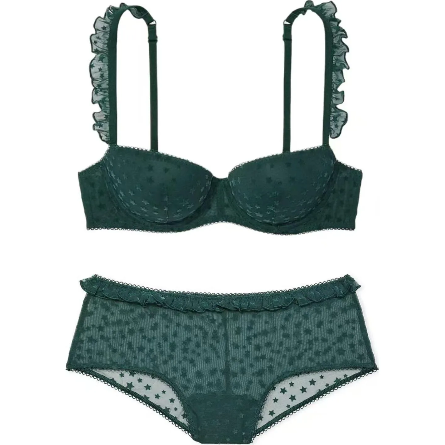 Victoria's Secret Комплект нижнего белья женский зеленый