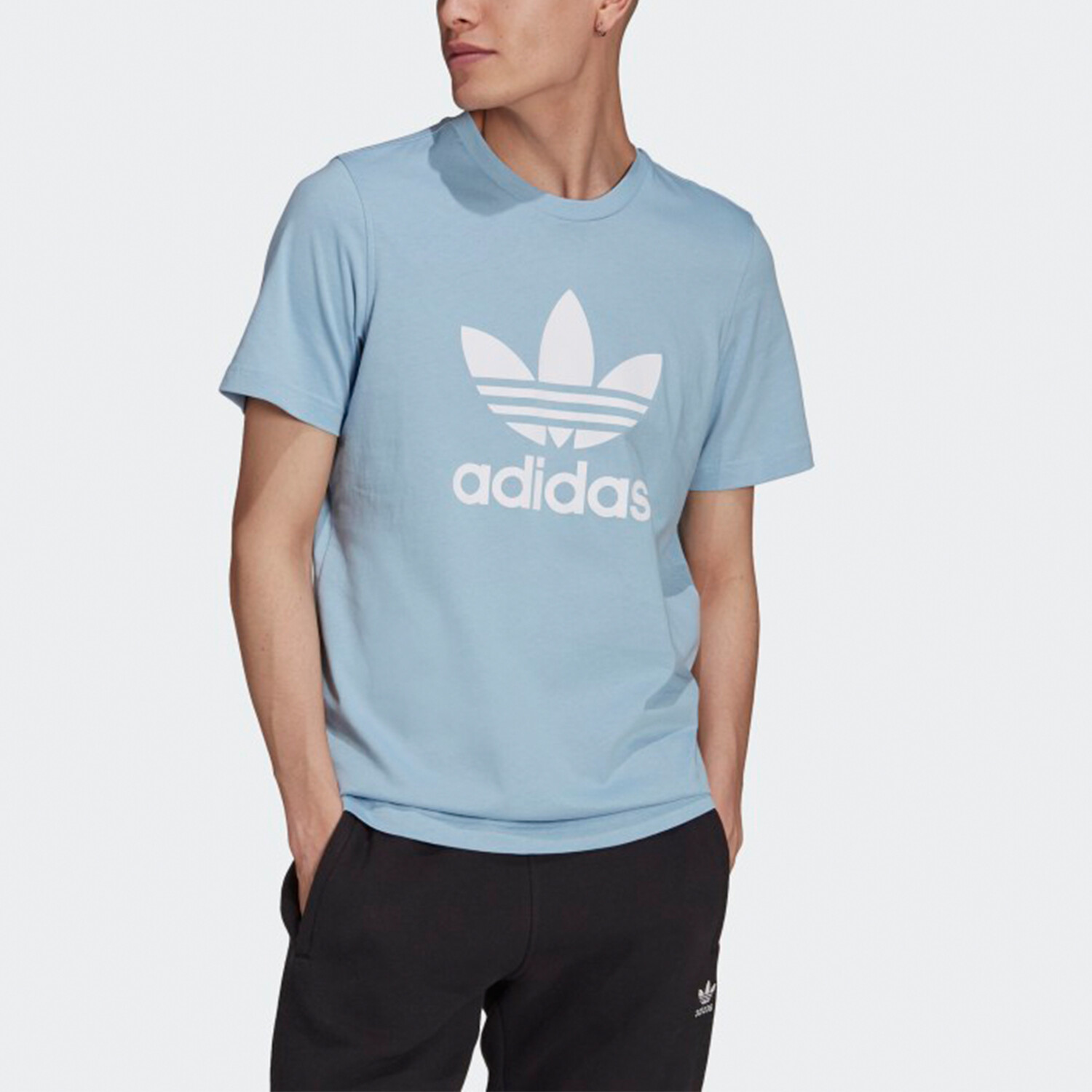 Футболка Adi Color мужская небесно-голубая Adidas Originals, голубой — фото 2
