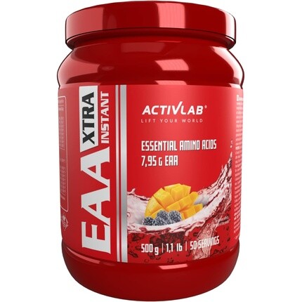 

Activlab Eaa Xtra Instant, банка 500 г с 8 незаменимыми экзогенными аминокислотами и витаминами группы В, порошковые добавки для тренировок, со вкусом манго и ежевики, Красный, Activlab Eaa Xtra Instant, банка 500 г с 8 незаменимыми экзогенными аминокисло
