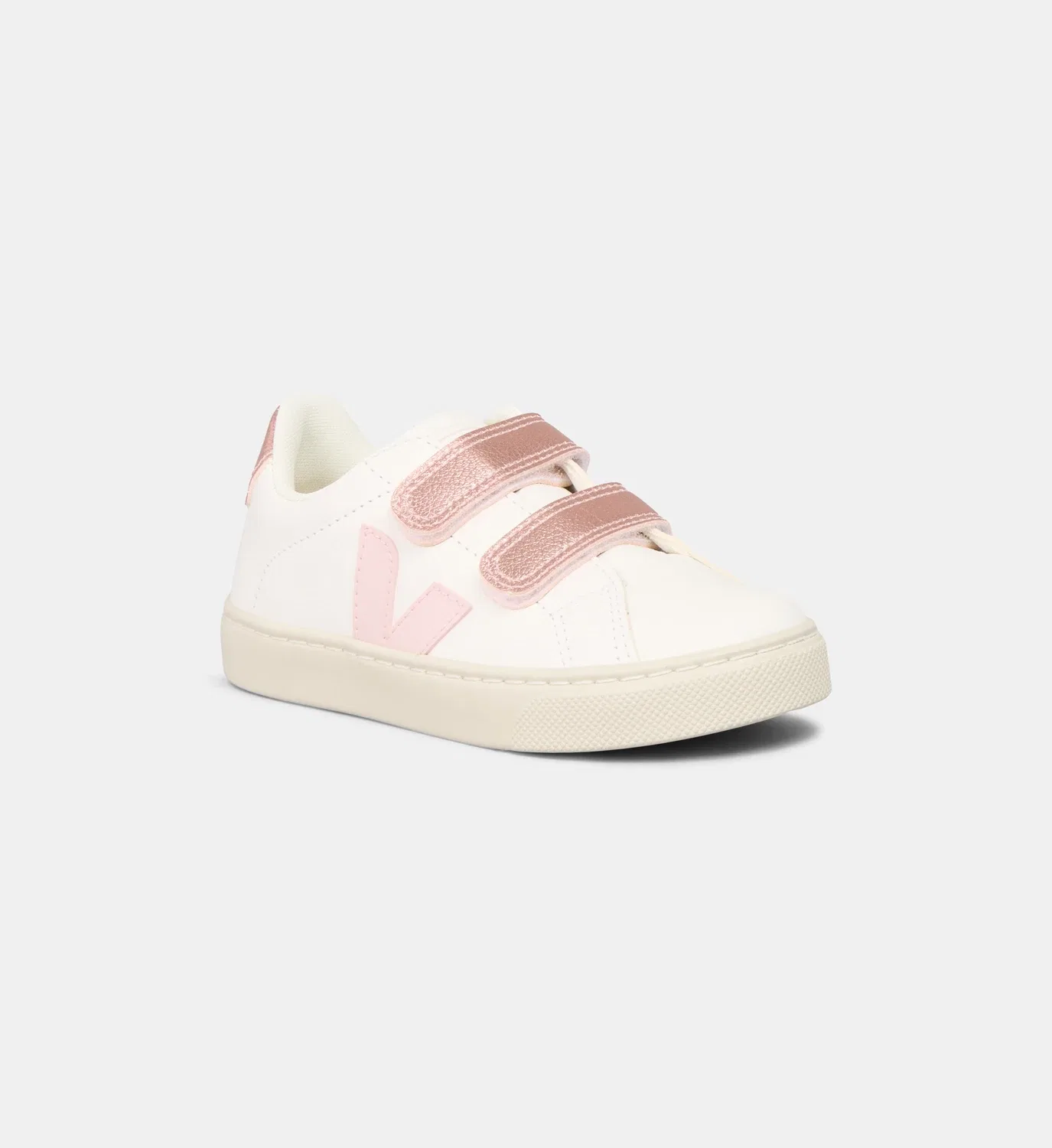 Низкие кеды Small Esplar из смешанной кожи VEJA, белый — фото 2