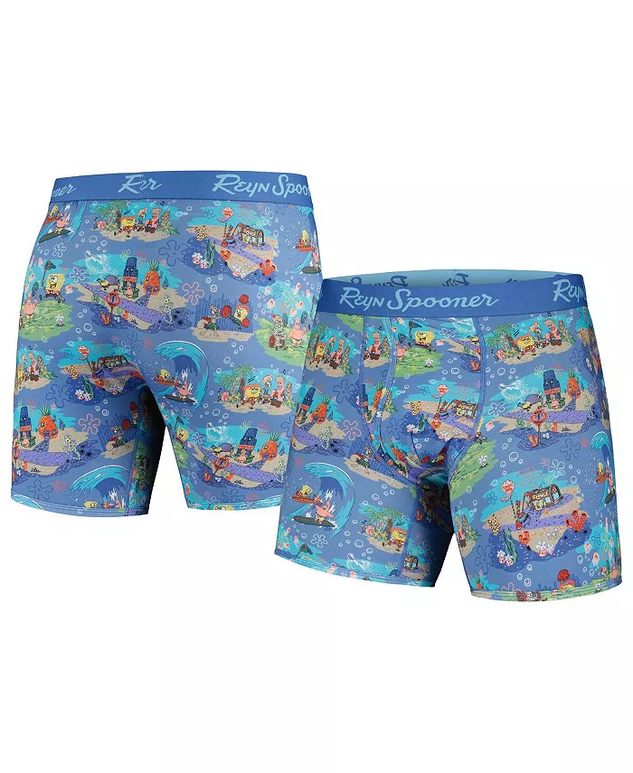 

Мужские боксеры Blue SpongeBob SquarePants Aloha From Bikini Bottom Reyn Spooner