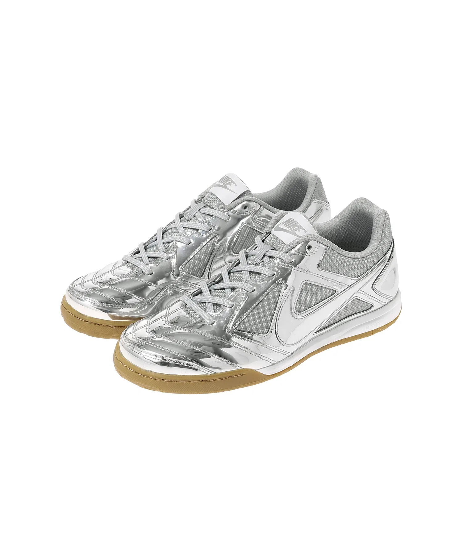 Унисекс кроссовки Nike Gato LV8 для зала серебряные — фото 2