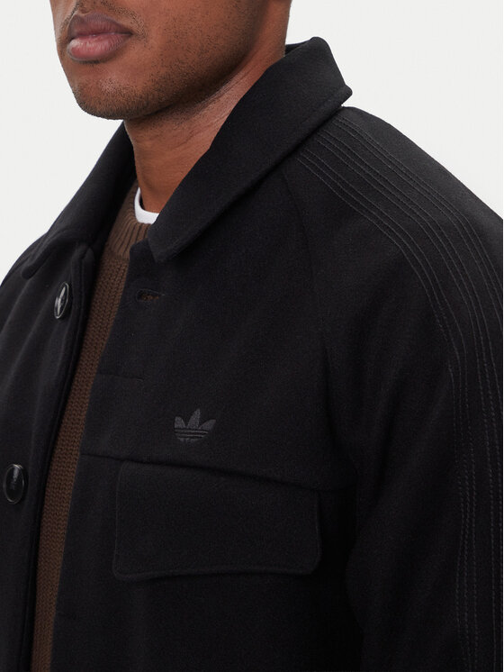 Демисезонное пальто regular fit Premium Essentials JW0120 Adidas, черный — фото 4