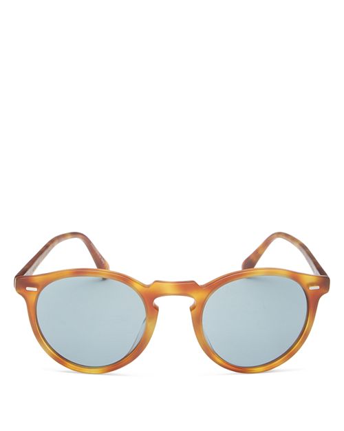 

Круглые солнцезащитные очки Gregory Peck, 50 мм Oliver Peoples, цвет Brown