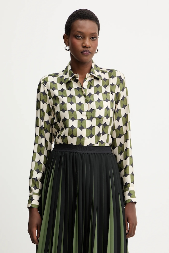 

Шелковая рубашка RIVE Weekend Max Mara, зеленый