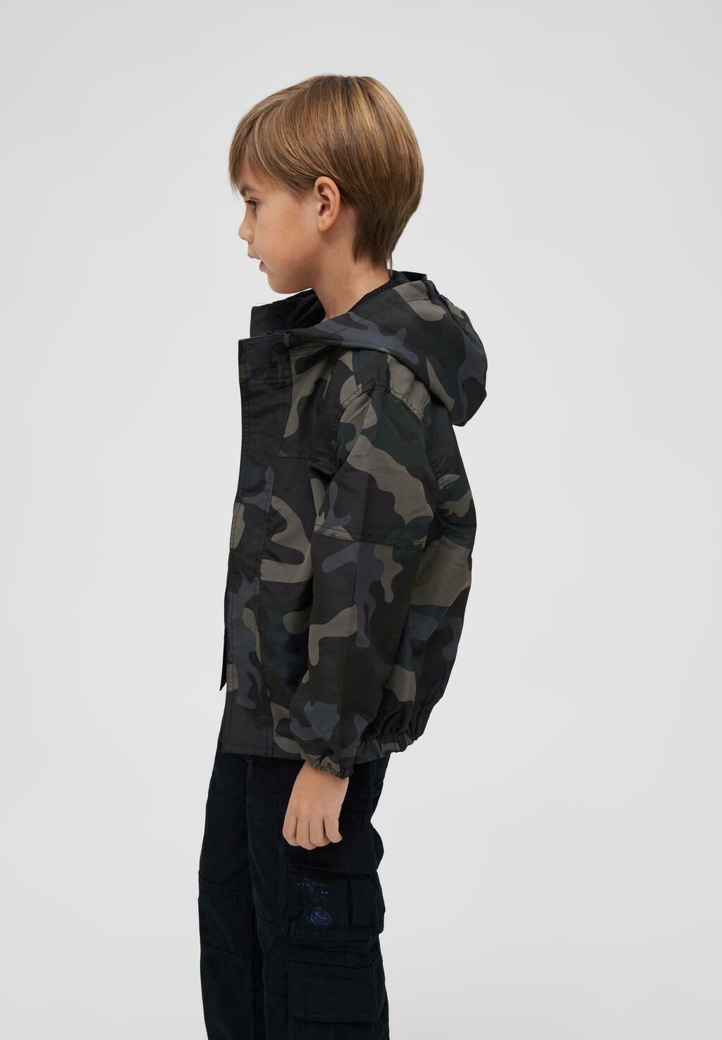Куртка межсезонная Summer Frontzip Brandit, цвет dark camouflage — фото 4