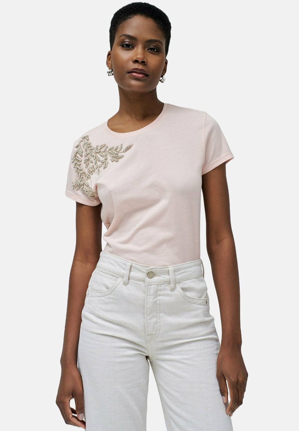 

Футболка с принтом Salsa Jeans, розовый