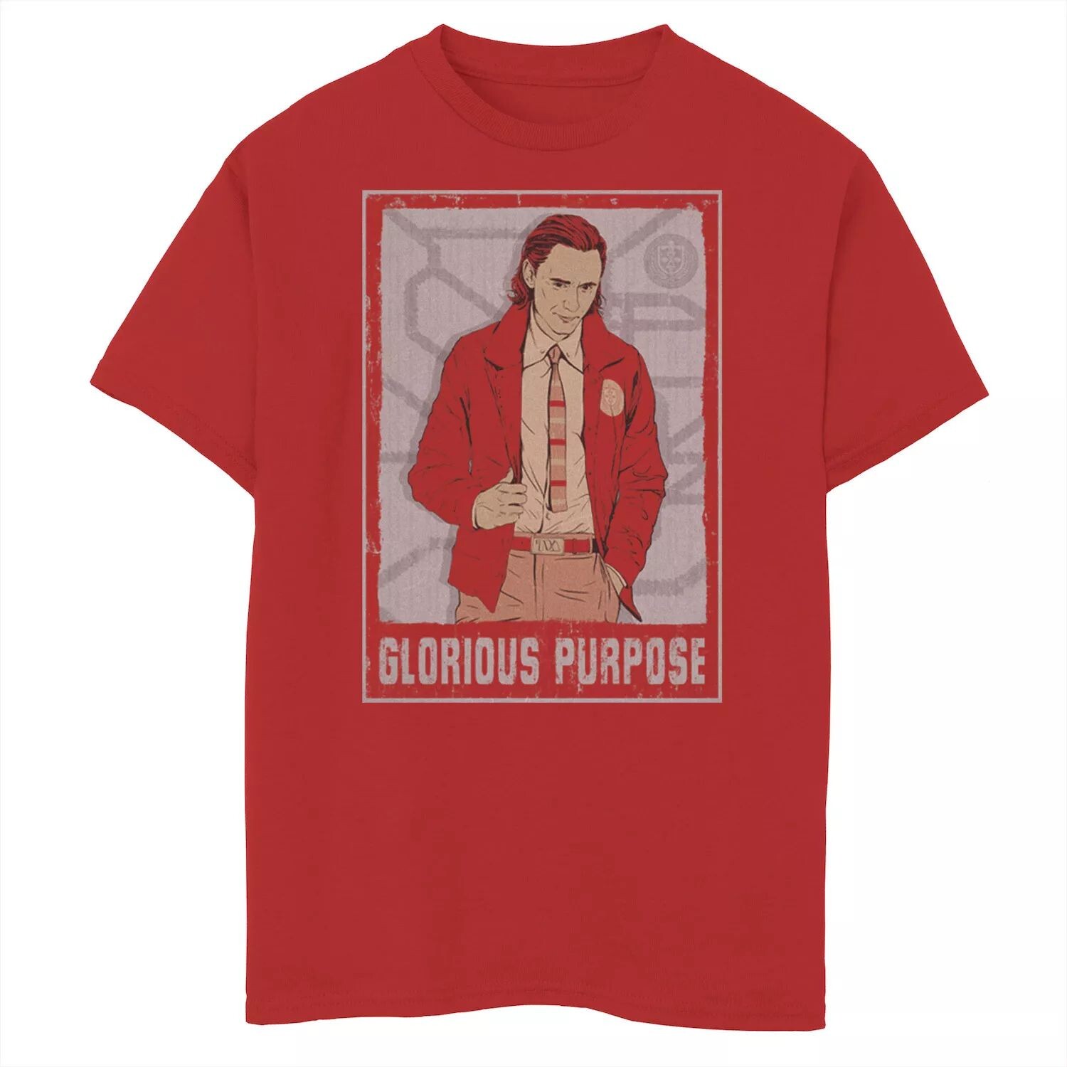 

Футболка с графическим рисунком и плакатом с эскизом «Локи славная цель» для мальчиков 8–20 лет Marvel