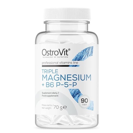 

OstroVit, Магний + B6 90 капсул ТРИ Активные формы