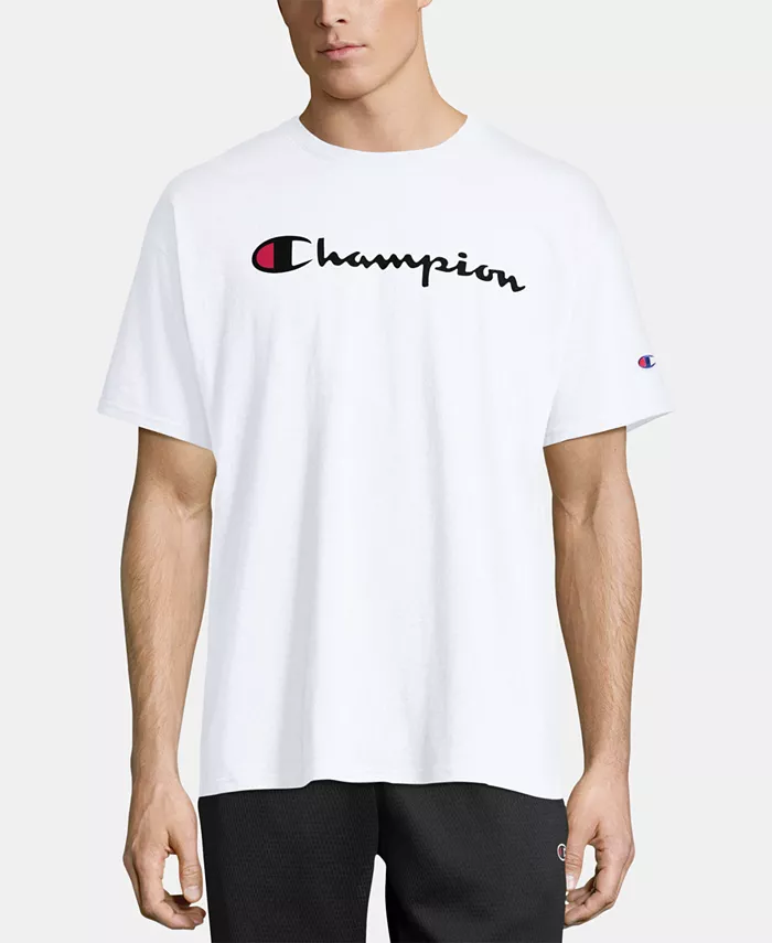 

Мужская футболка с логотипом Script Champion, белый