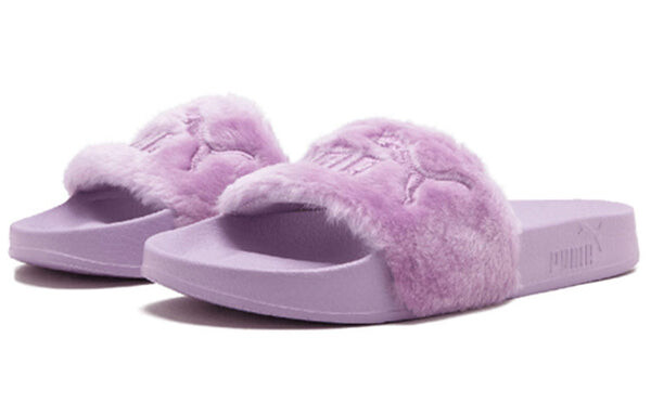 Тапочки fenty x fur slide 'orchid bloom' Puma, розовый — фото 3