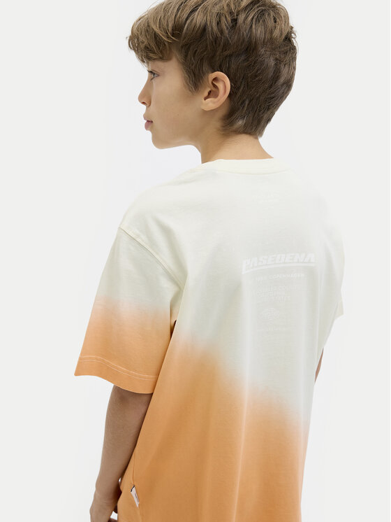 Свободная футболка Interlude 12274719 Jack&Jones Junior, оранжевый — фото 4