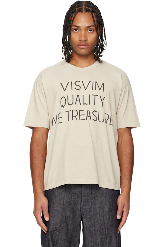 

Футболка Jumbo s/s dmgd Visvim, бежевый