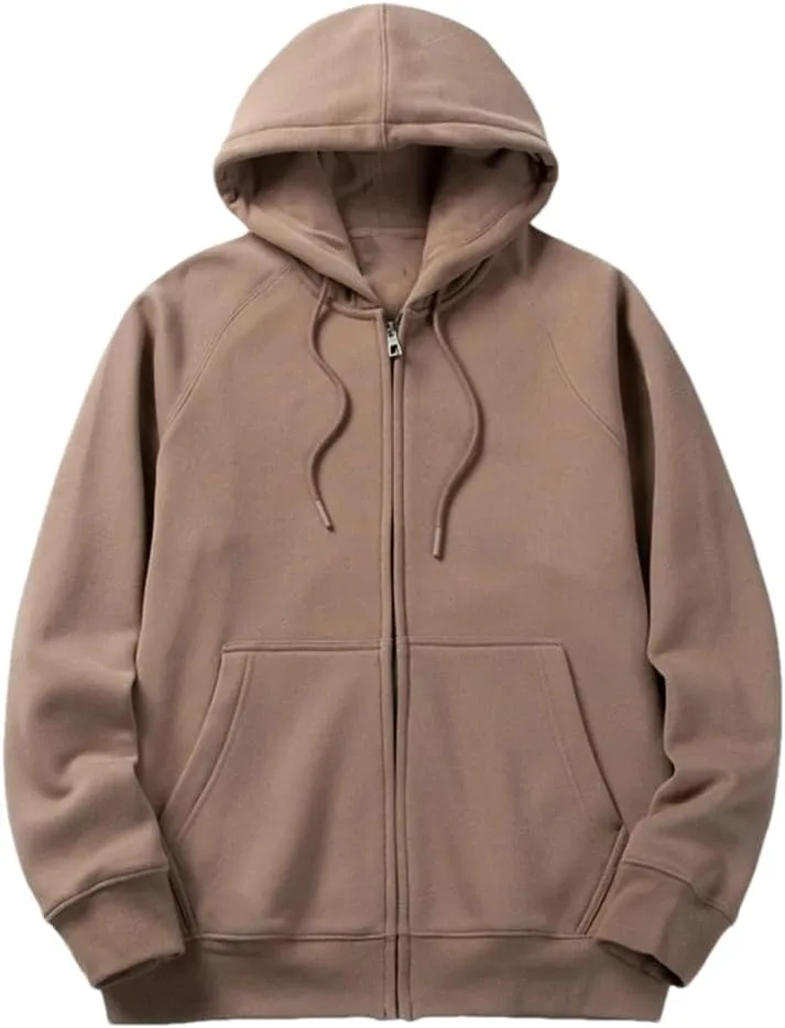 

Толстовка с капюшоном Solid Color, мужская, на молнии, оверсайз