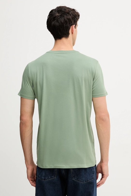 Хлопковая футболка Lacoste, зеленый — фото 3