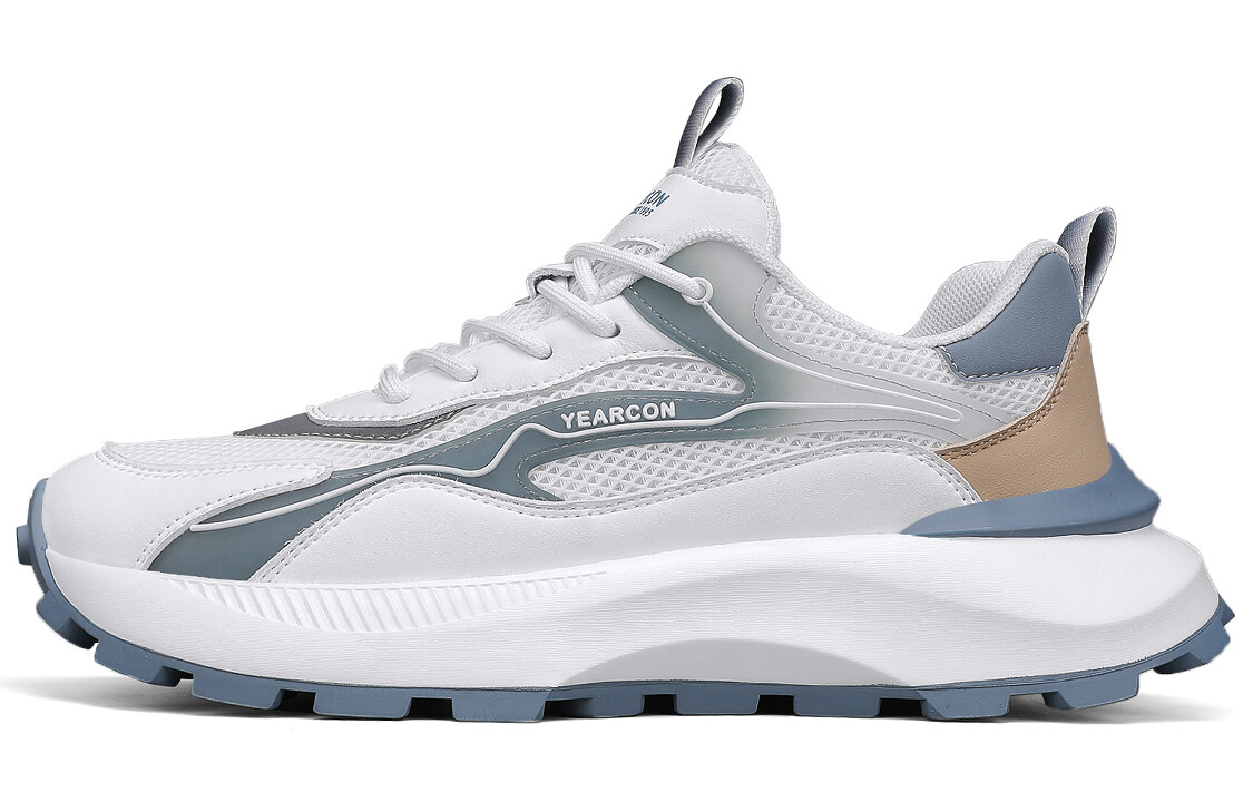 

Кроссовки мужские Lifestyle Shoes Men Low-Top Yearcon, белый/зеленый