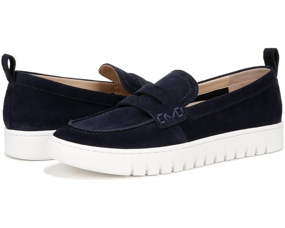 Лоферы VIONIC Uptown, цвет Navy/White Suede