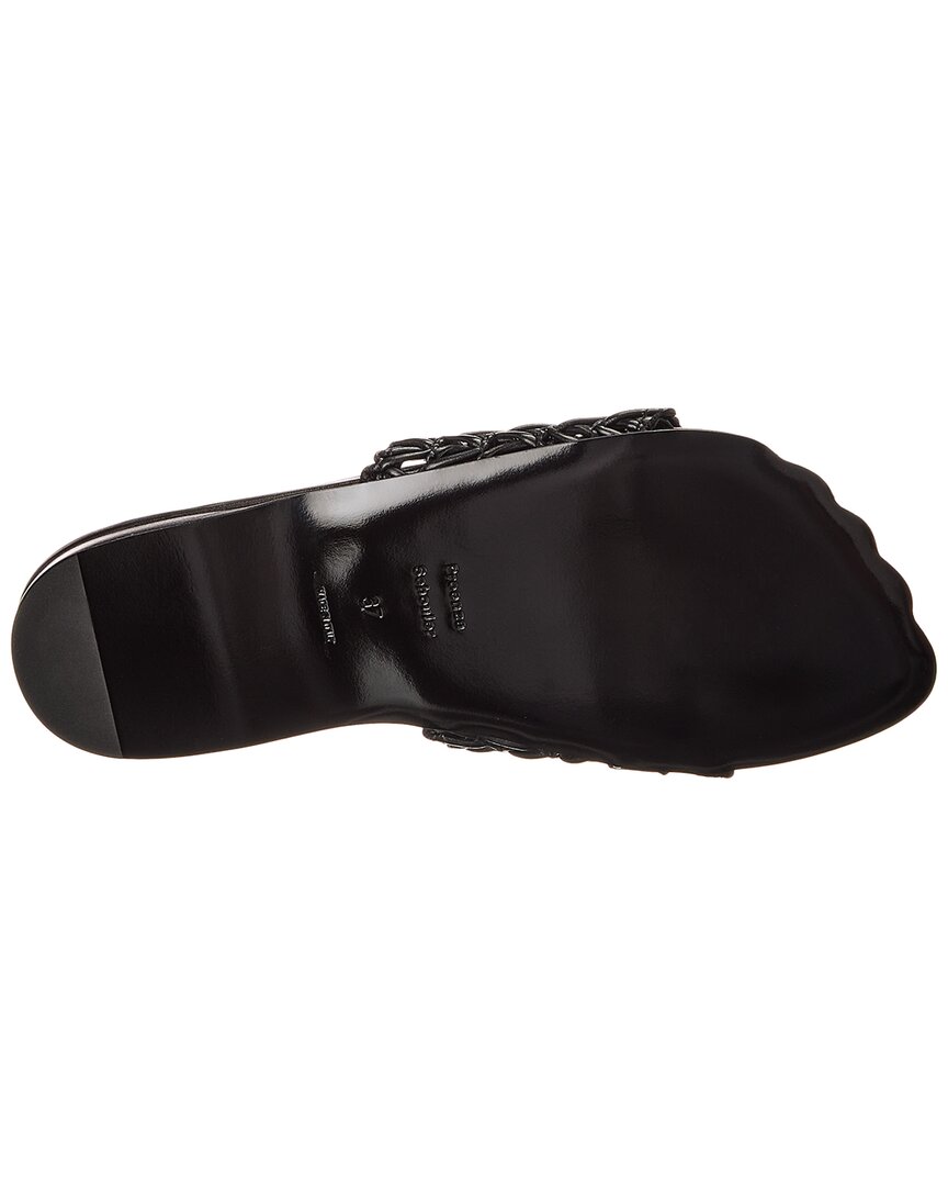 Proenza Schouler Leather Sandal, черный — фото 4