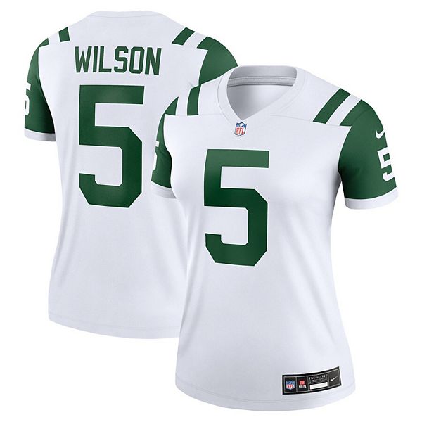 

Женская футболка Garrett Wilson Classic Alternate White New York Jets Alternate Legend Player Performance Nike