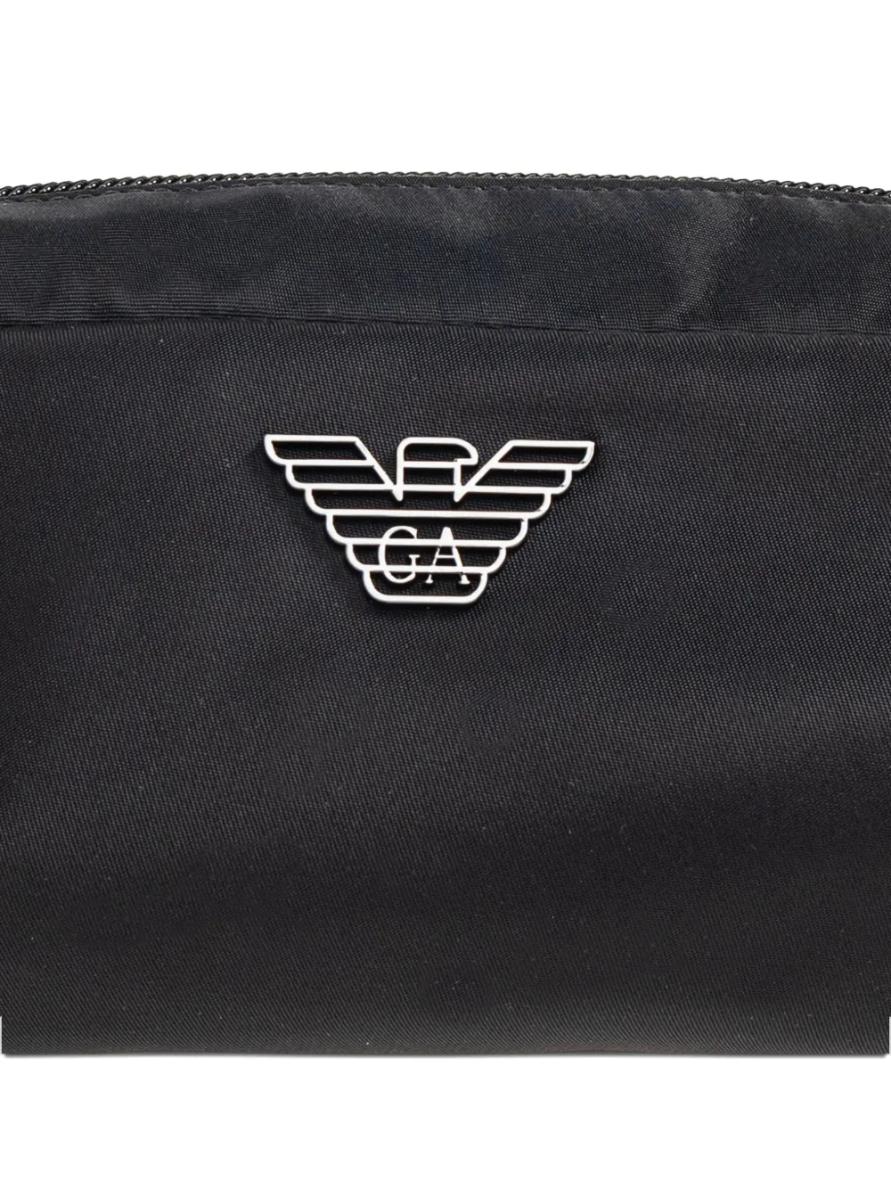 Косметичка с застёжкой-молнией и логотипом Emporio Armani, черный — фото 4
