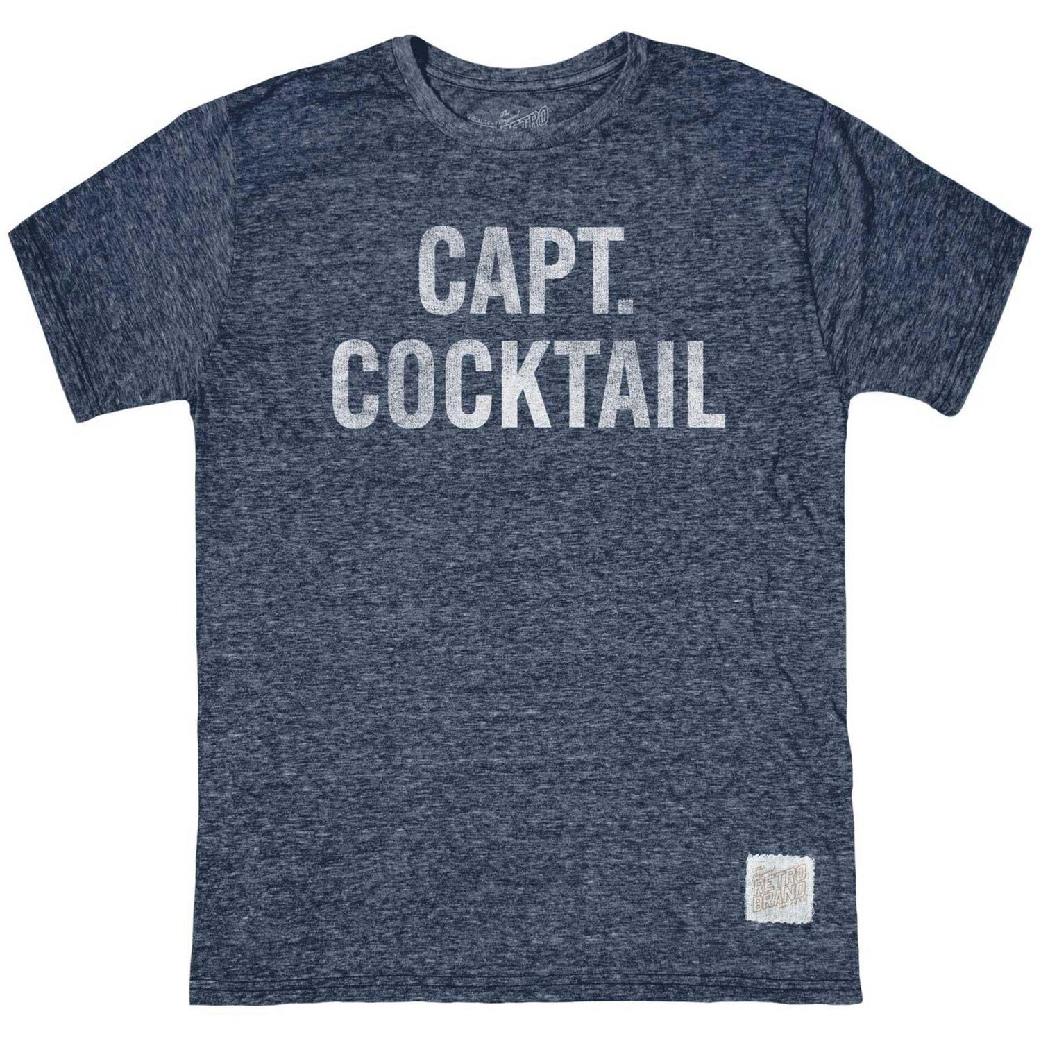 

Мужская футболка Capt. Cocktail из смесовой ткани. Original Retro Brand, Heather Navy, Синий, Мужская футболка Capt. Cocktail из смесовой ткани. Original Retro Brand, Heather Navy