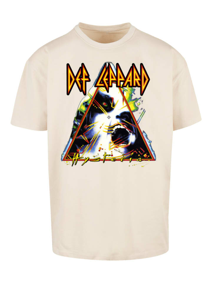 

Футболка F4NT4STIC Heavy Oversize T-Shirt Def Leppard Hysteria, песочный