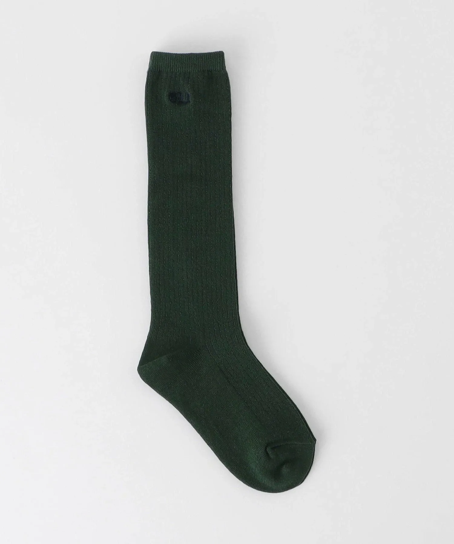 Коленные носки с логотипом / Детские размеры 17-19 см United Arrows Green Label Relaxing, KELLY