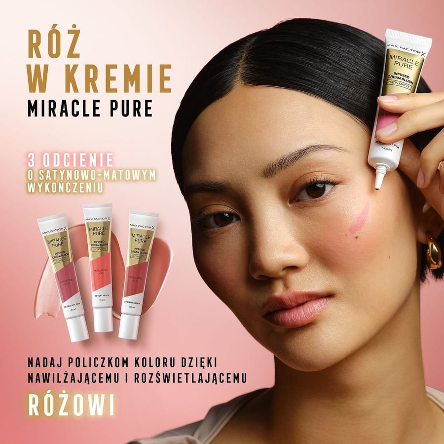 Кремовые румяна Max Factor Miracle Pure Cream Blush, оттенок 06 Soft Peach, 15 мл — фото 4