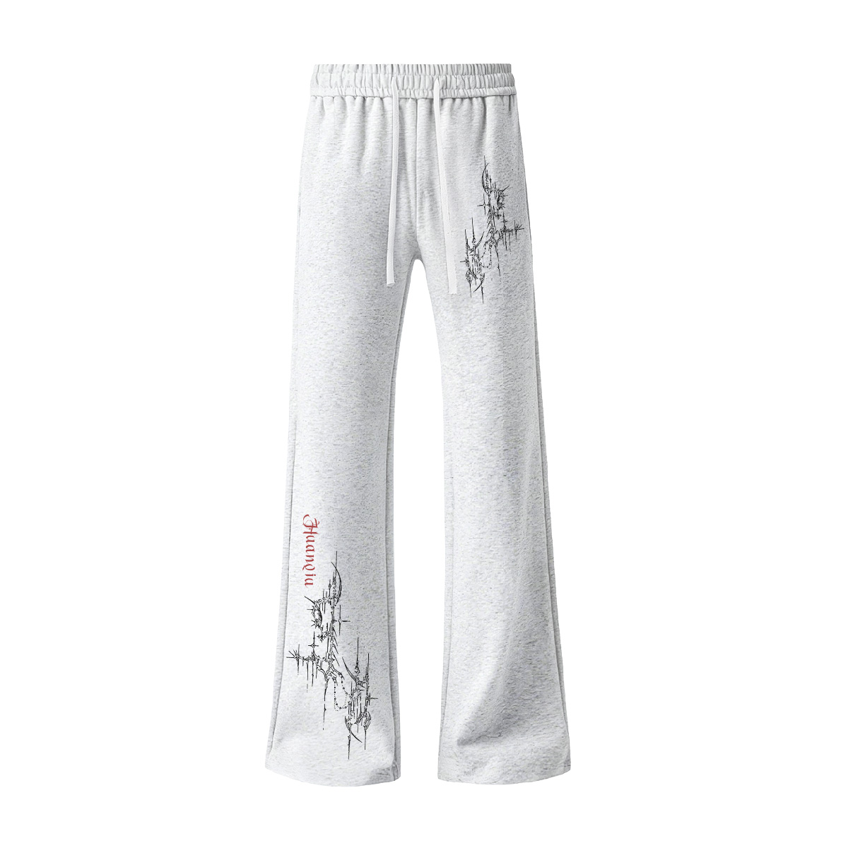 

Повседневные брюки Unisex Moderate Scimitar HUANQIU, белый heather серый