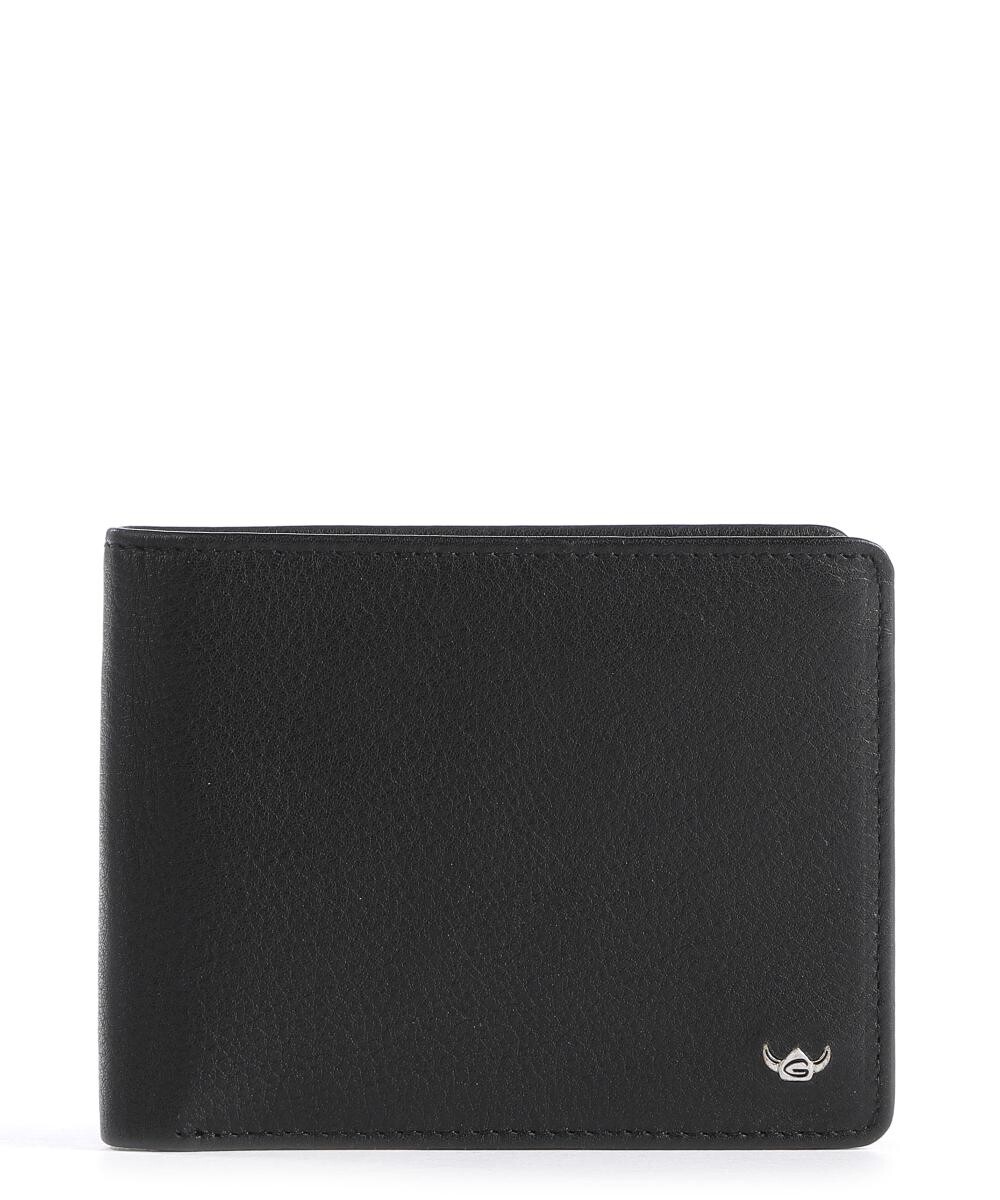 

Кошелек Capri RFID из зернистой яловой кожи Golden Head, черный