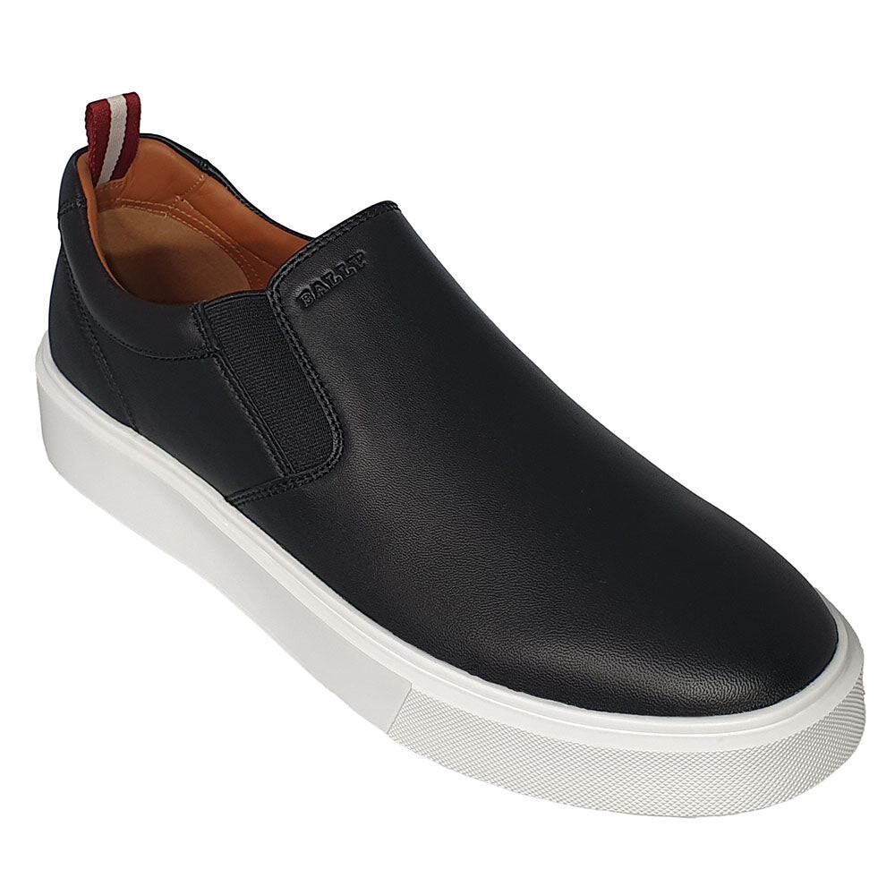 

Мужские черные кожаные кроссовки Bally Charles 6240396, черный