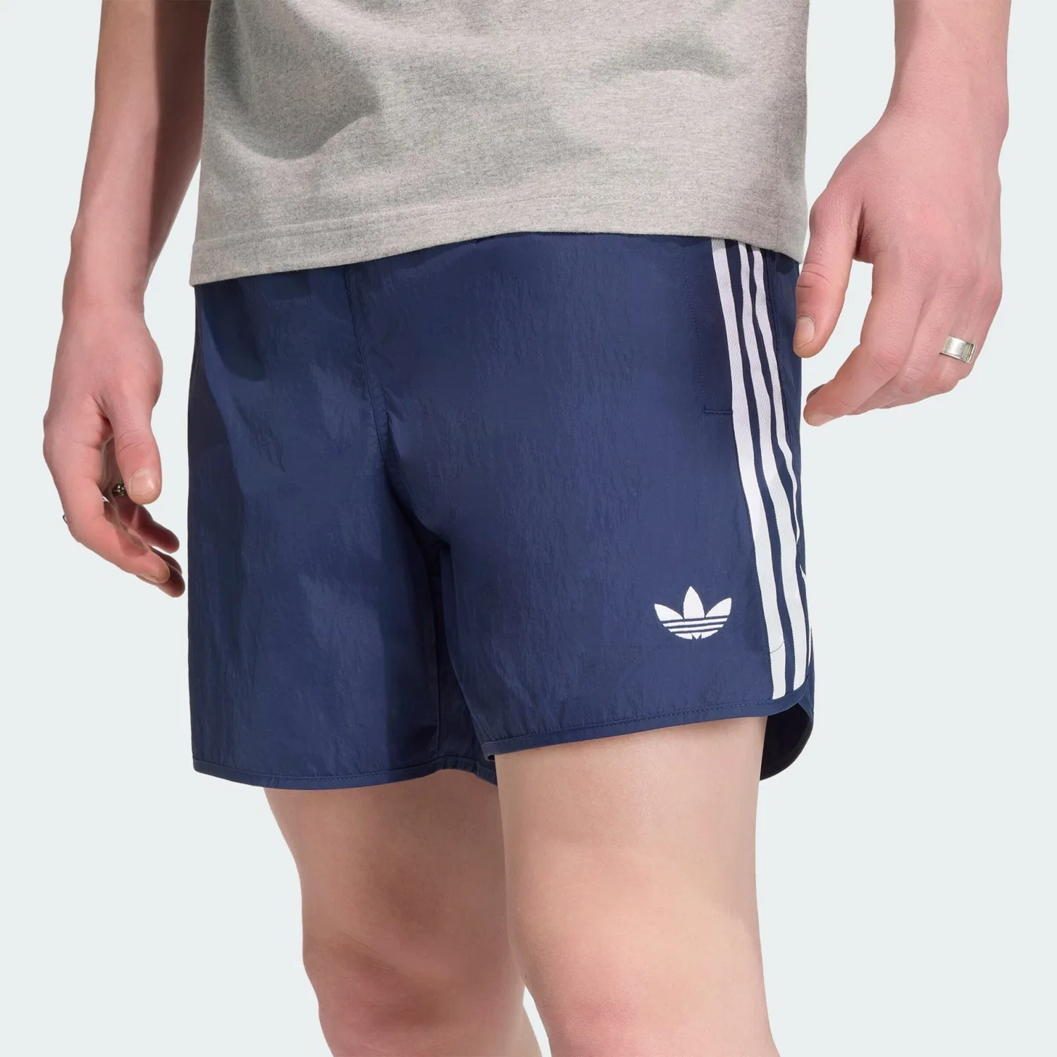 Шорты Adidas Originals Regular Pants Sprinter темно-синего цвета — фото 4