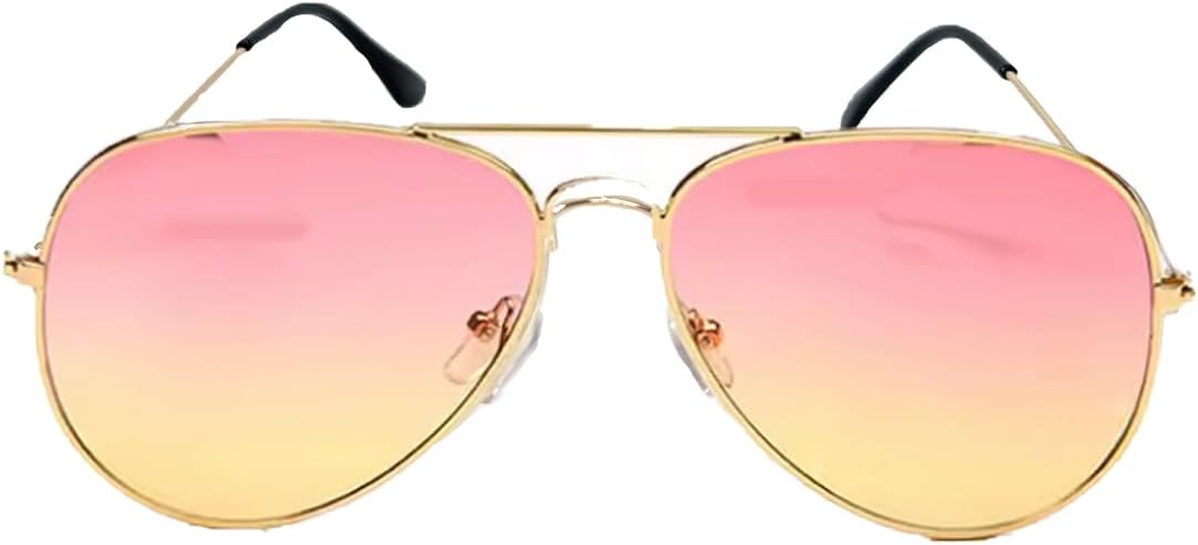 

Женские солнцезащитные очки-авиаторы Ombre Dreams 60 мм, розовые линзы с мультиградиентным эффектом, металлическая оправа и защита от УФ-излучения Fashion Culture, Gold/Pink-yellow Gradient