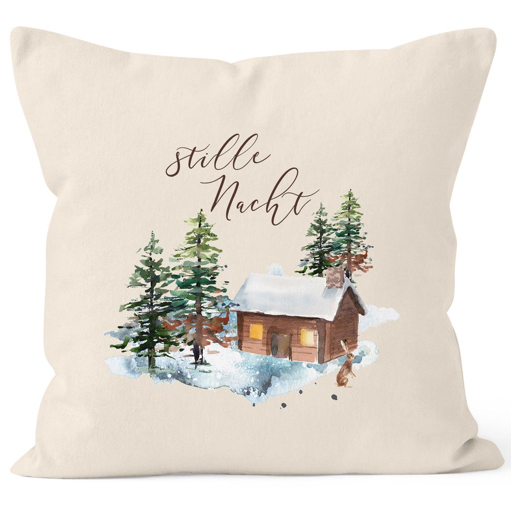 

Рождественский чехол на подушку Silent Night Christmas Winter Snow Christmas Autiga natural 40см x 40см