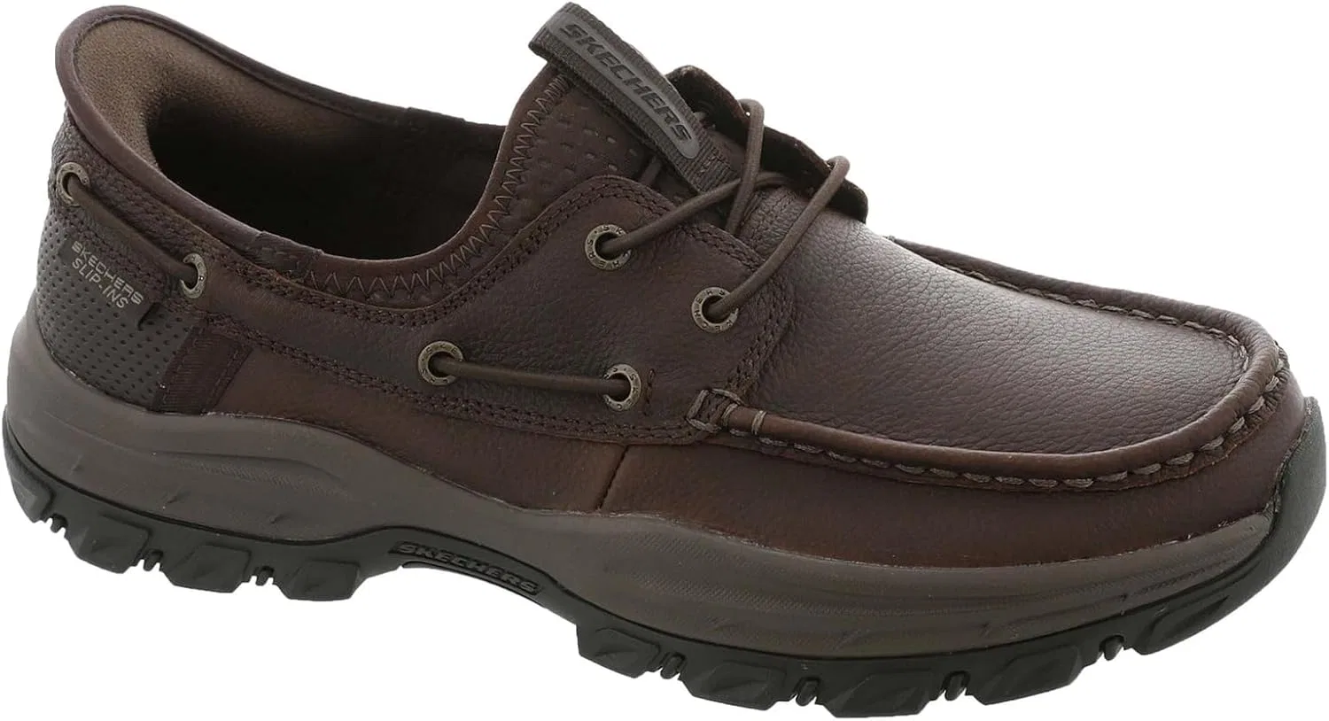 Skechers USA Мужские мокасины Knowlson-Shore Thing Hands Free без шнурков, Brown — фото 2