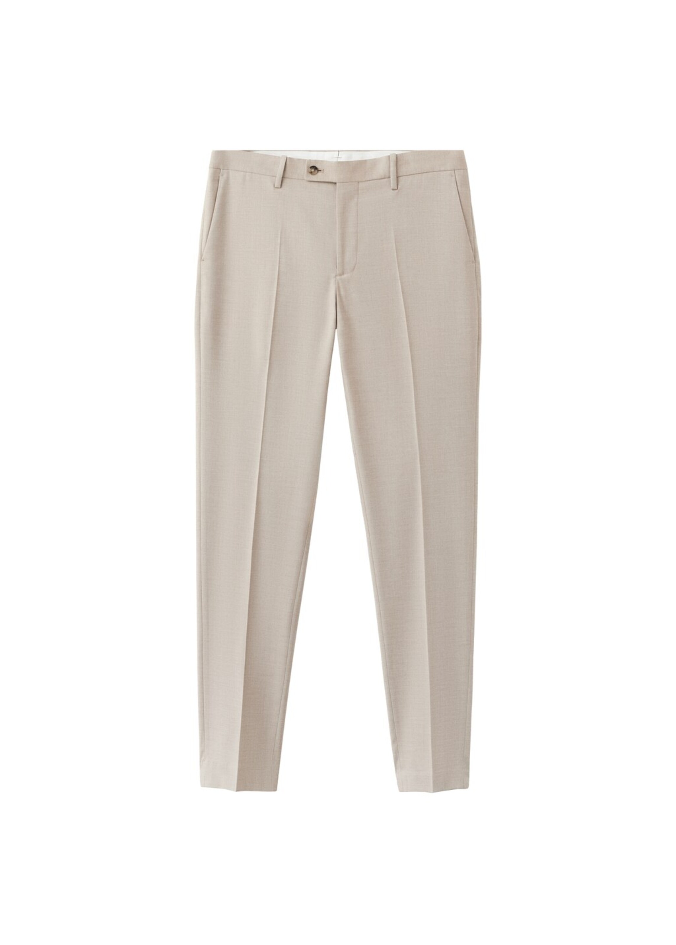 

MANGO MAN Обычные брюки 'Milan' в бежевом цвете