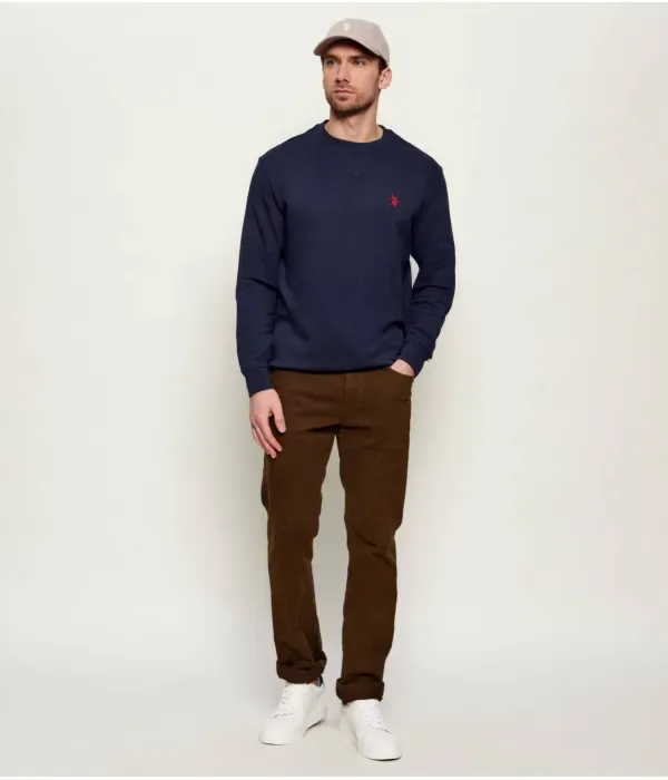Толстовка DHM classic fit Us Polo Assn, темно-синий — фото 2
